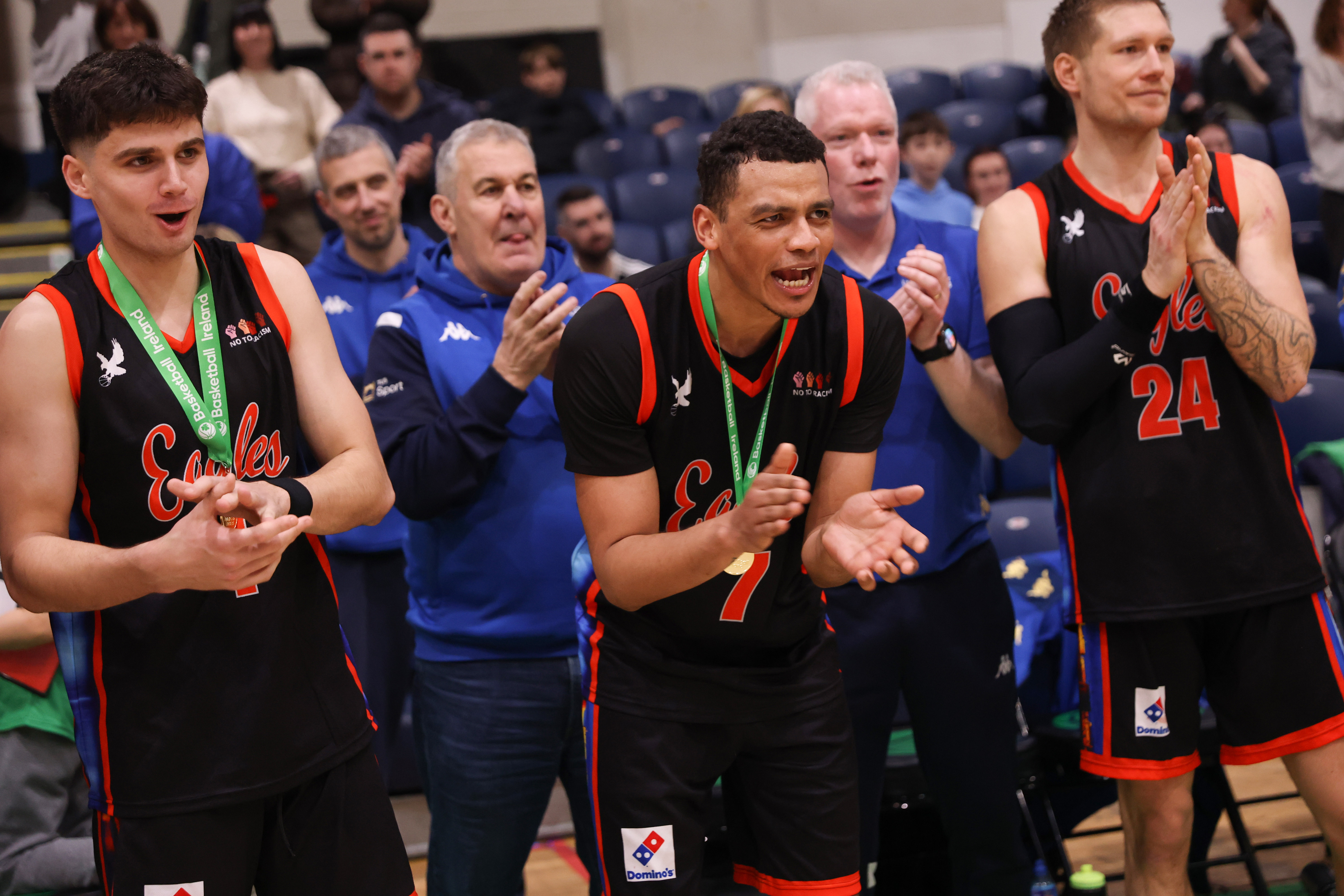 Eagles players celebrating the 2026 cup final win